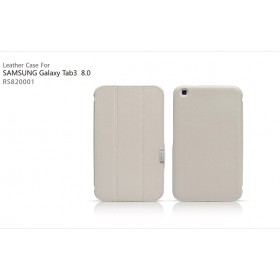 Кожаный чехол для Samsung Galaxy Tab 3 8.0 T310 / T311 (IcareR White)